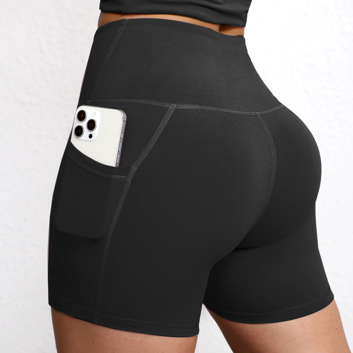 Promoção! Pague 1 Leve 2! Kit com 2 Bermudas Leggings com Bolso, Cintura Alta e Empina Bumbum!