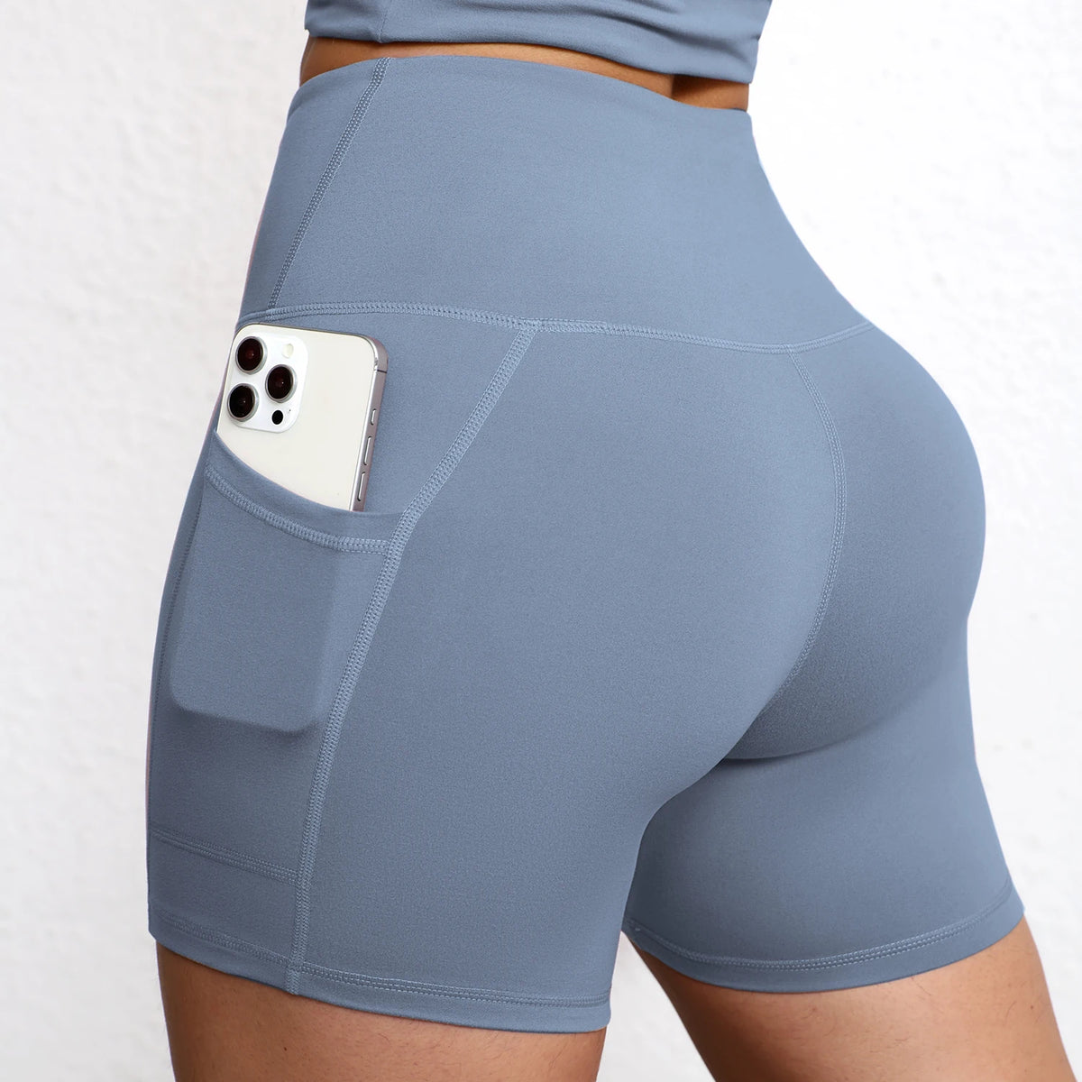 Promoção! Pague 1 Leve 2! Kit com 2 Bermudas Leggings com Bolso, Cintura Alta e Empina Bumbum!