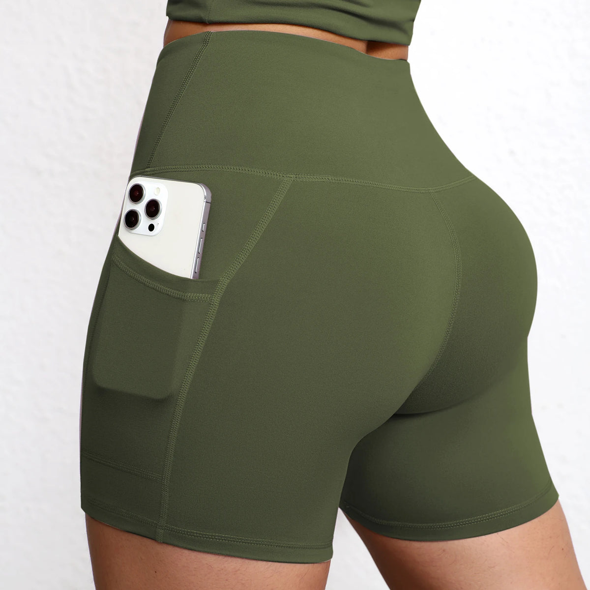 Promoção! Pague 1 Leve 2! Kit com 2 Bermudas Leggings com Bolso, Cintura Alta e Empina Bumbum!