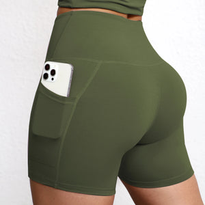 Promoção! Pague 1 Leve 2! Kit com 2 Bermudas Leggings com Bolso, Cintura Alta e Empina Bumbum!