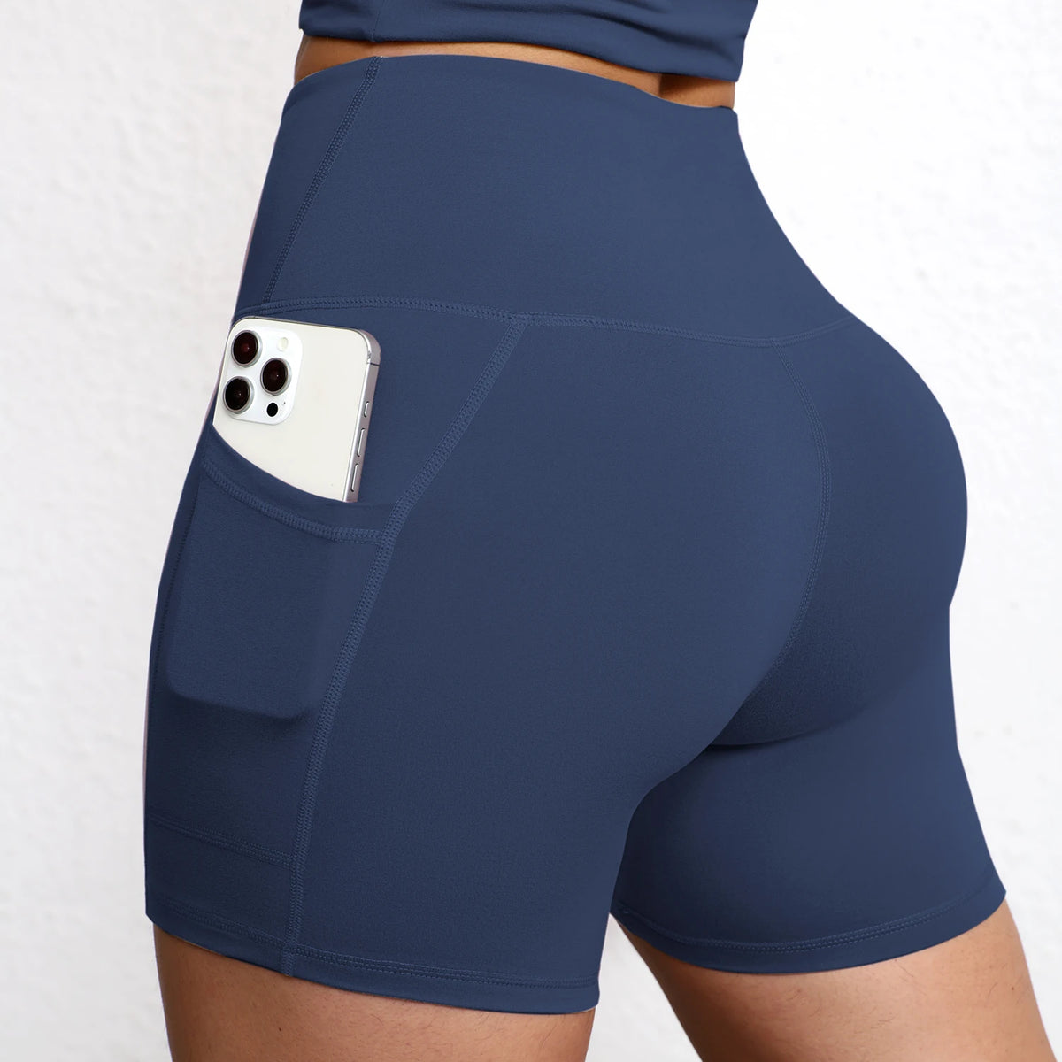 Promoção! Pague 1 Leve 2! Kit com 2 Bermudas Leggings com Bolso, Cintura Alta e Empina Bumbum!