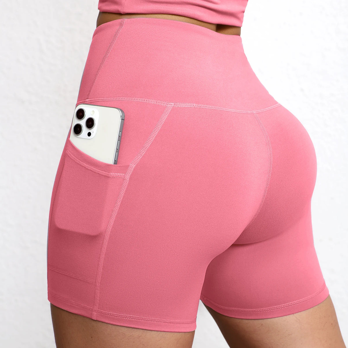 Promoção! Pague 1 Leve 2! Kit com 2 Bermudas Leggings com Bolso, Cintura Alta e Empina Bumbum!